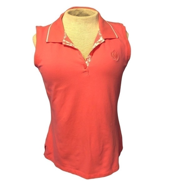 Liz Claiborne Collared Pink Sleeveless Shirt Women’s Size Small - Picture 1 of 7
